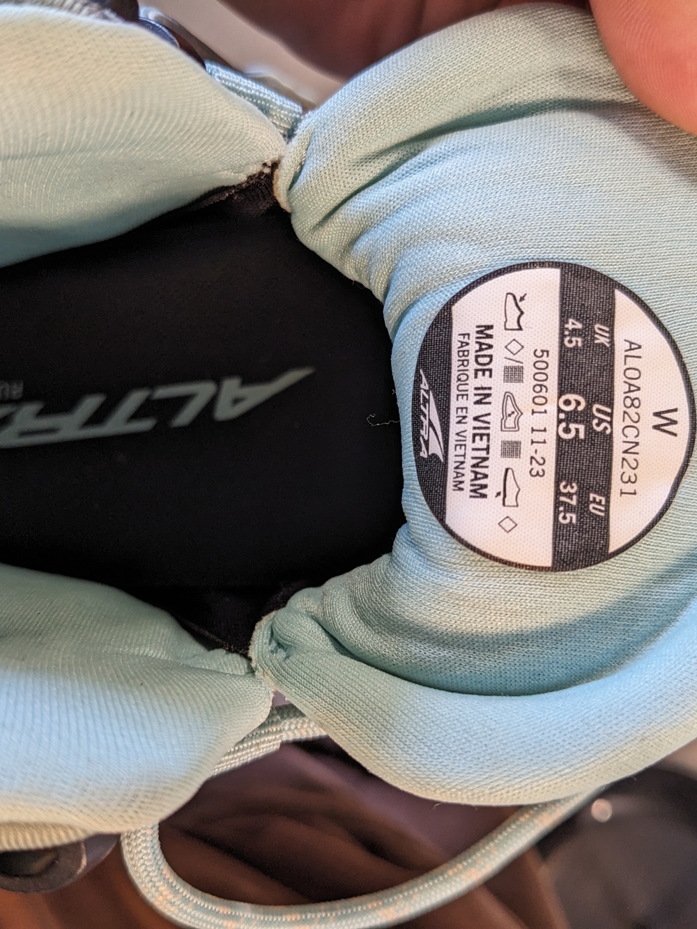 Altra Women's Light Blue Mesh Trail Sneakers - Picture 8 of 9